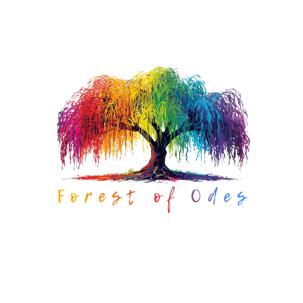 Farbenfrohe Trauerweide